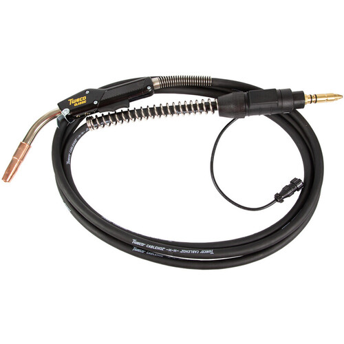 ‎Tweco 200 Amp Classic No. 2 .040″ - .045″ Air Cooled Professional MIG Gun - 15' Cable/Miller Style Connector