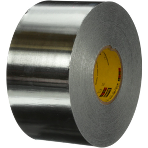 3M High Temperature Aluminum Foil Tape 433L Silver 5″ × 60 yd 3.6 mil