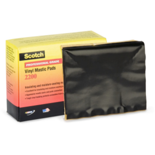 ‎Scotch Vinyl Mastic Pad 2200 2-1/2″ × 8-1/2″ Black